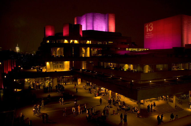 The National Theatre on London's South Bank by Kosala Bandara